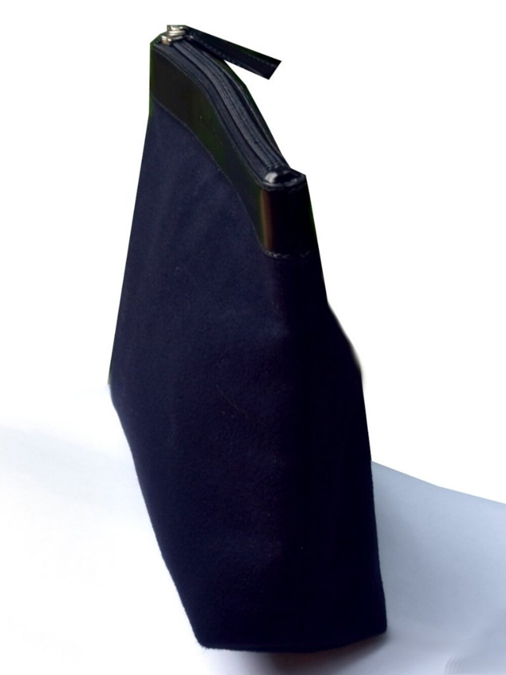 Salvatore Ferragamo Midnight Suede Look Cosmetic Travel Pouch Italy AU-22 9587 - Picture 6 of 8